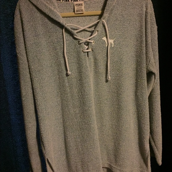 Pink towel like fabric top turquoise in color - Picture 2 of 2